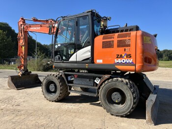 VÂNDUT] Hitachi ZX140W Excavator pe roți | CE + EPA